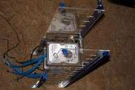 HDD's fitted in the clear panels